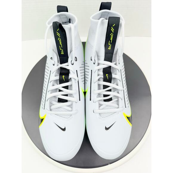 Nike Vapor Edge Pro 360 2 Mens Sz 10.5 Football Cleats Platinum Green DA5456-004 - Picture 2 of 9